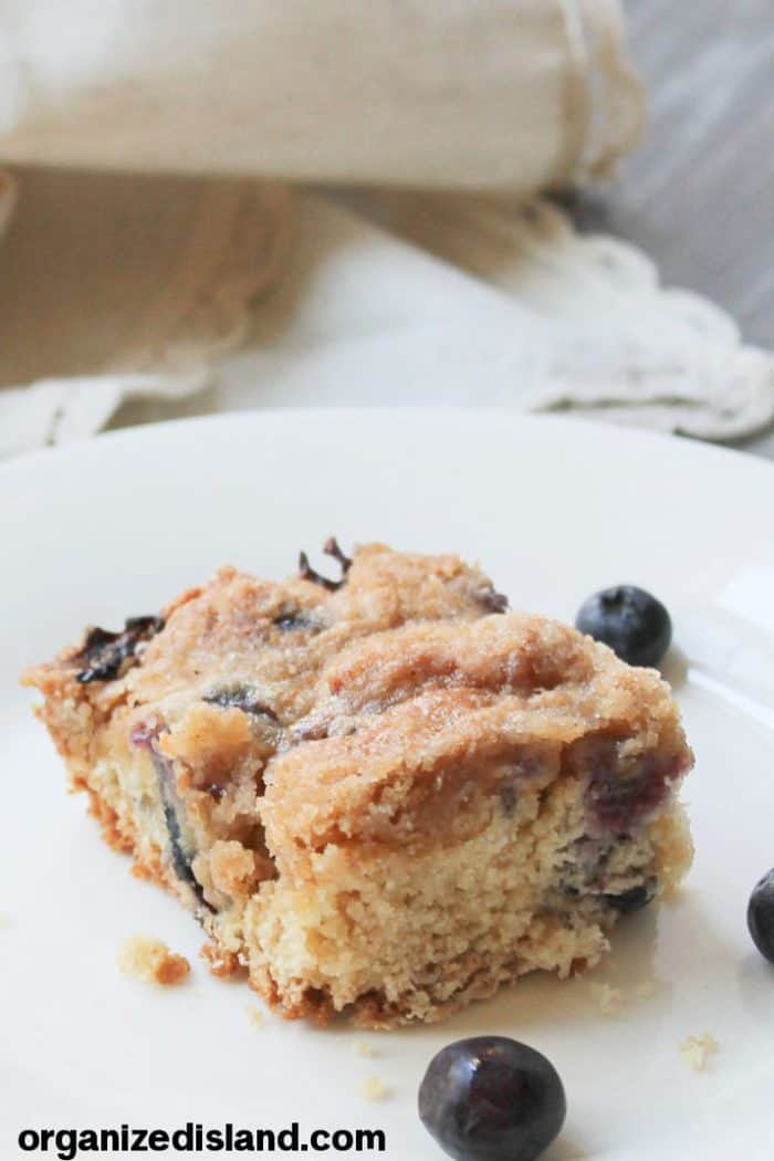 Blueberry Coffee Cake Recipe - Organized Island