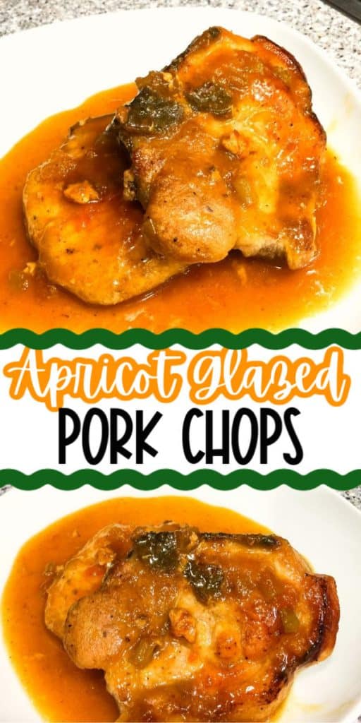 Saucy Pork Chops With Apricot Glaze - Organized Island