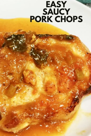 Saucy Pork Chops With Apricot Glaze - Organized Island