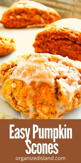 Easy Pumpkin Scones Recipe - Organized Island