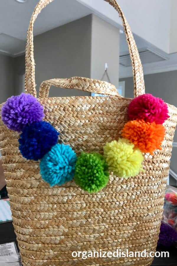 DIY Round Straw Basket Bag