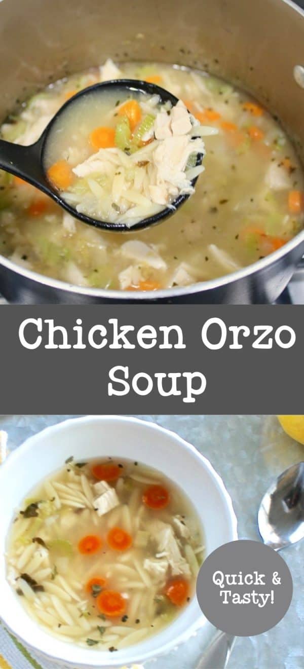 Greek Orzo Chicken Soup - Organized Island