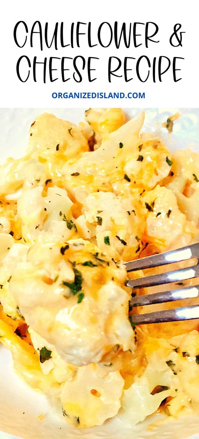 Baked Cauliflower With Cheese - Organized Island