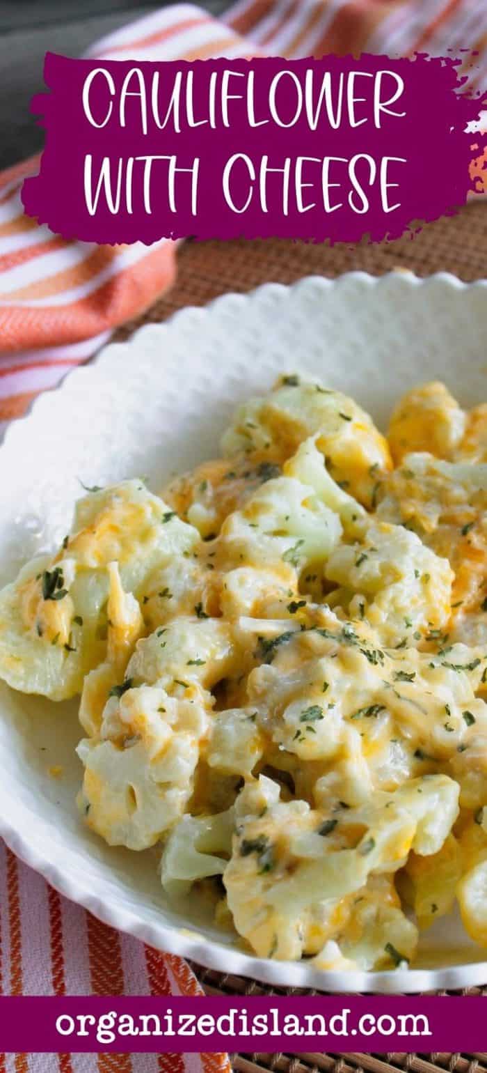 Baked Cauliflower With Cheese - Organized Island