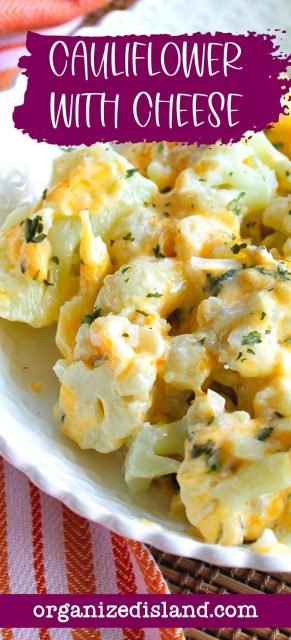 Baked Cauliflower With Cheese - Organized Island