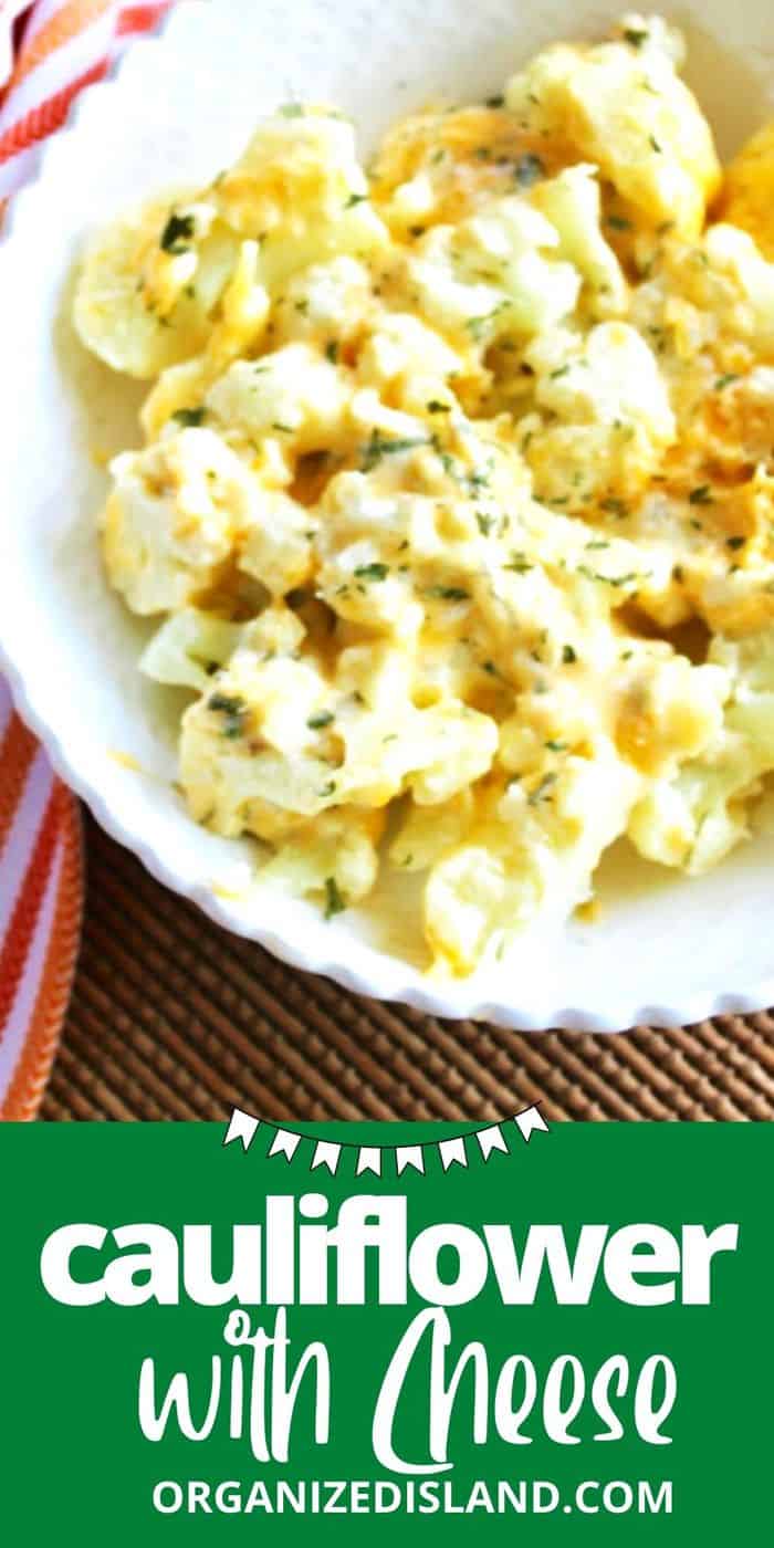 Baked Cauliflower With Cheese - Organized Island