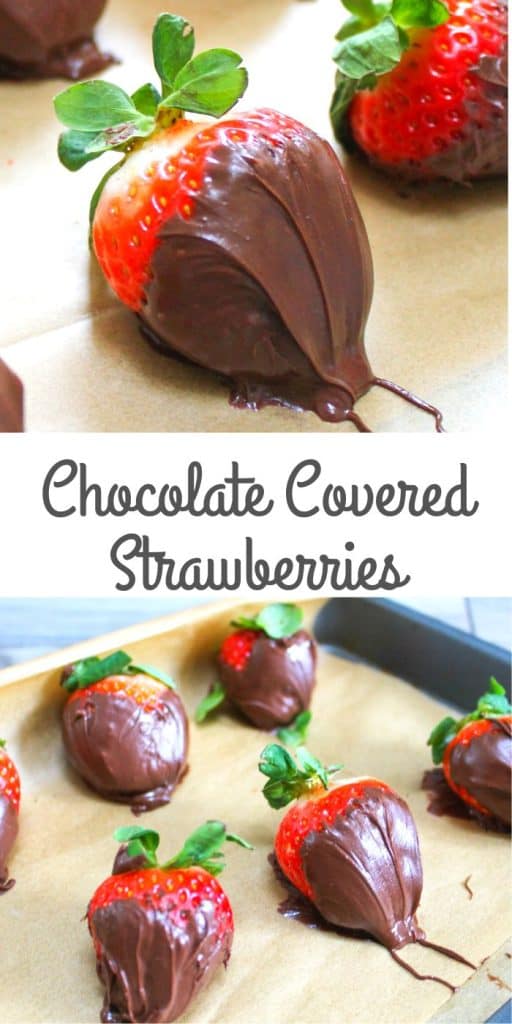 Easy Dark Chocolate Covered Strawberries - Organized Island
