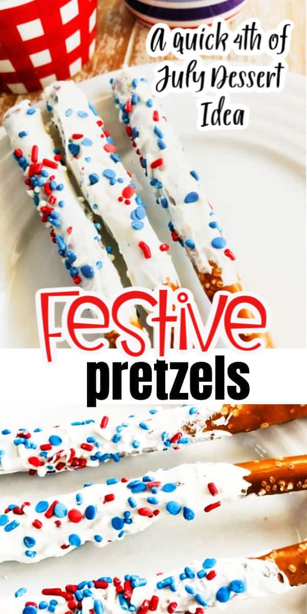 4th Of July Dessert Pretzels - Organized Island