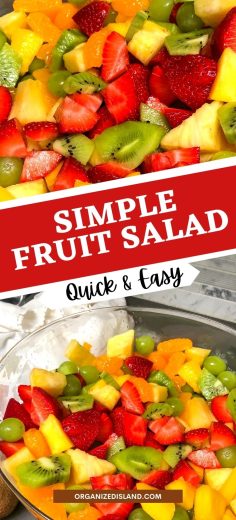 Easy Fruit Salad - Organized Island