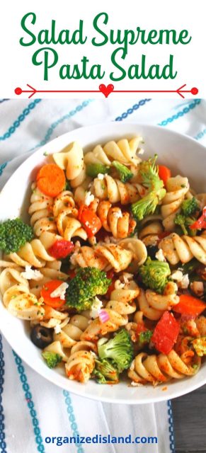 Salad Supreme Pasta Salad - Organized Island