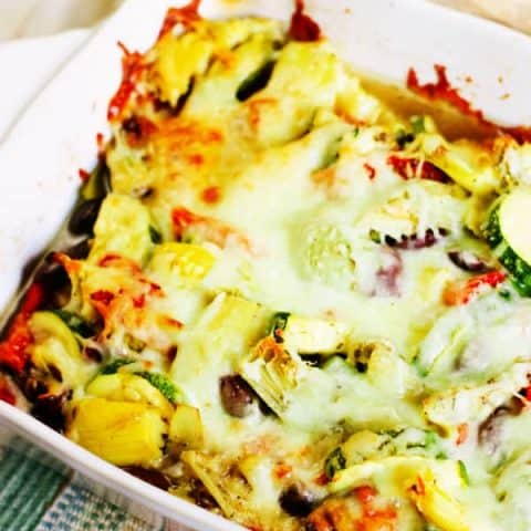 Easy Greek Chicken Casserole Recipe - One Pot Bake - Organized Island