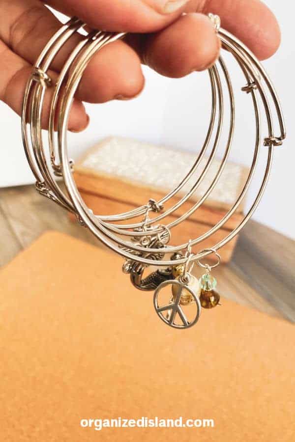 Wire Cuff Charm Bracelet - Blink Juwele™ Stainless Steel Charms