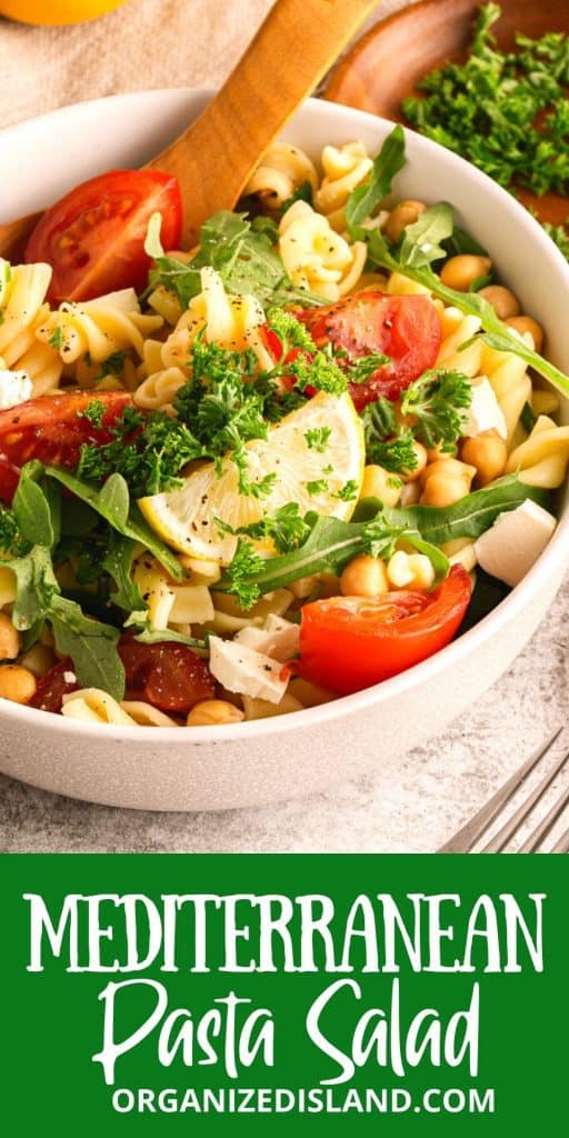 Pasta Salad with Arugula - Organized Island