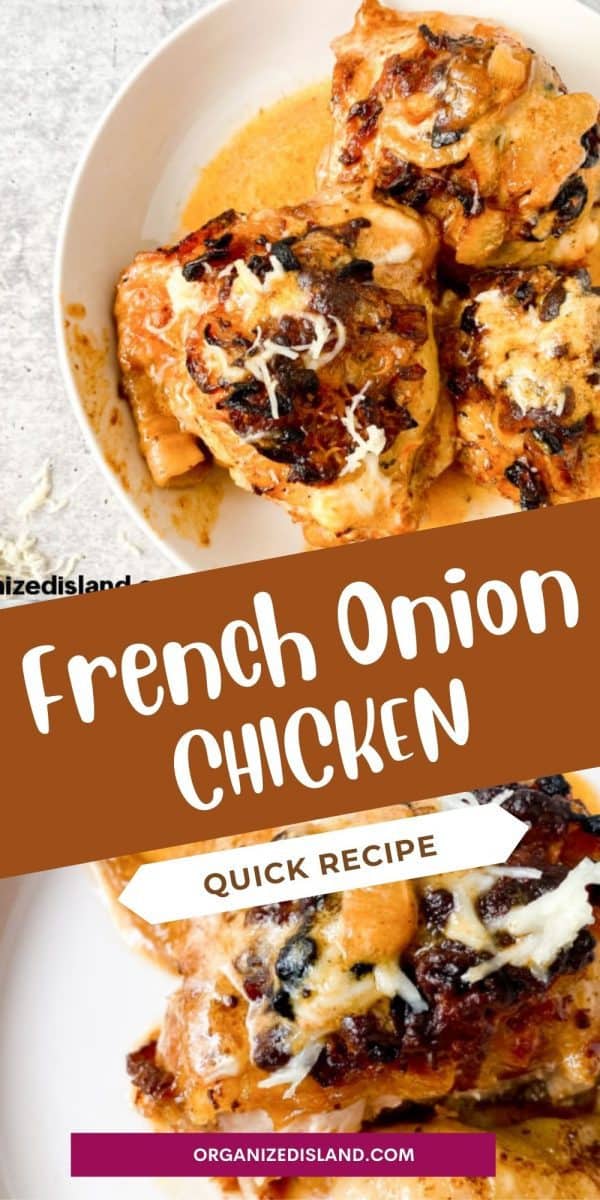Easy French Onion Chicken Recipe; Chicken and Onions