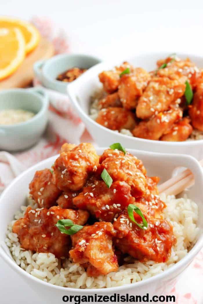 Orange Chicken - Organized Island