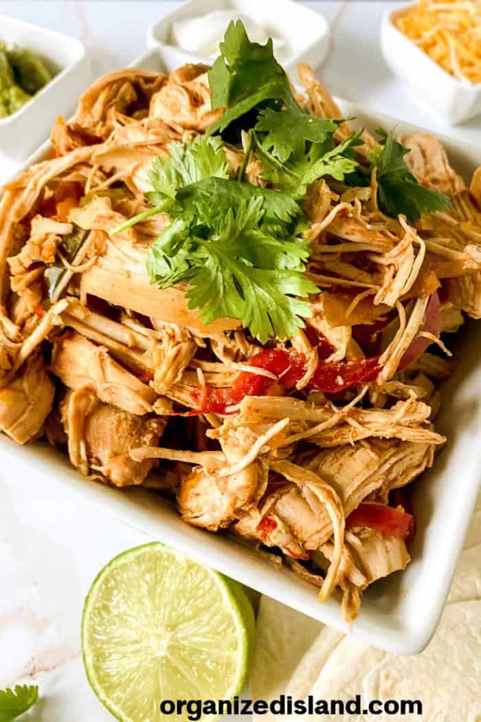 Chicken Fajitas Crock Pot - Organized Island