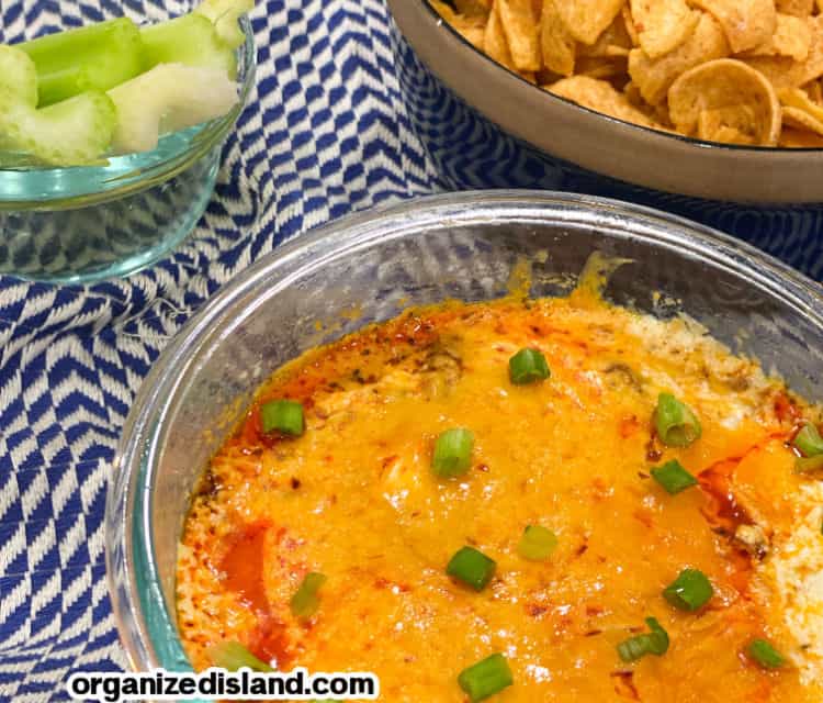 Easy Buffalo Dip with Franks Red Hot - Organized Island