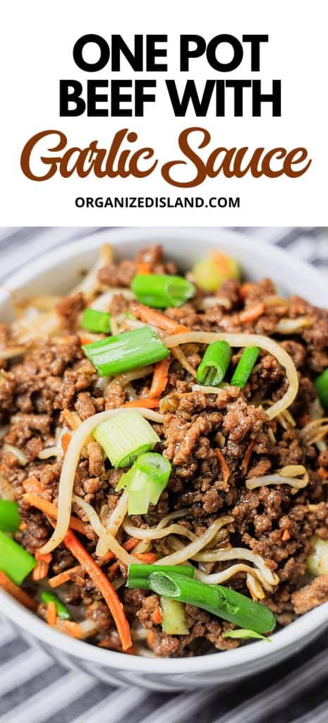 Quick and Easy Beef with Garlic Sauce Recipe - Organized Island