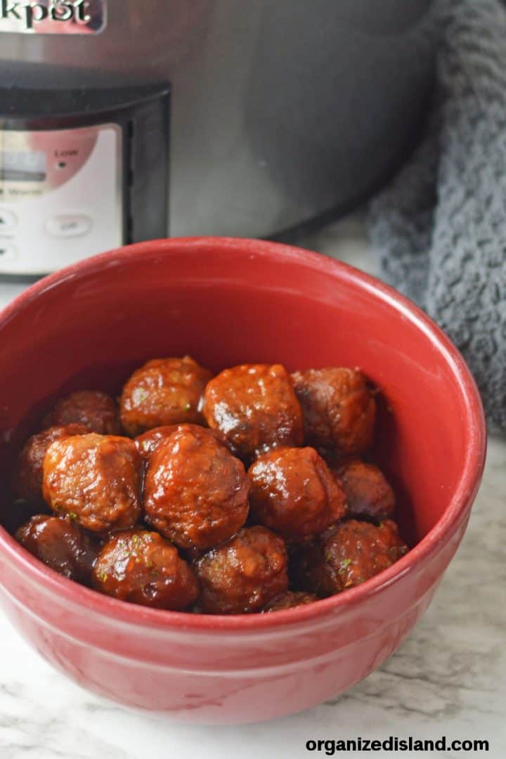 Cranberry Sauce Meatballs - Organized Island