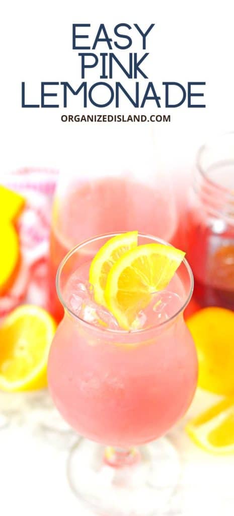 Homemade Pink Lemonade  Old-Fashioned Recipe - Organized