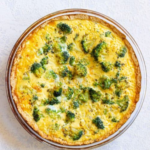 Broccoli and Cheese Quiche - Organized Island