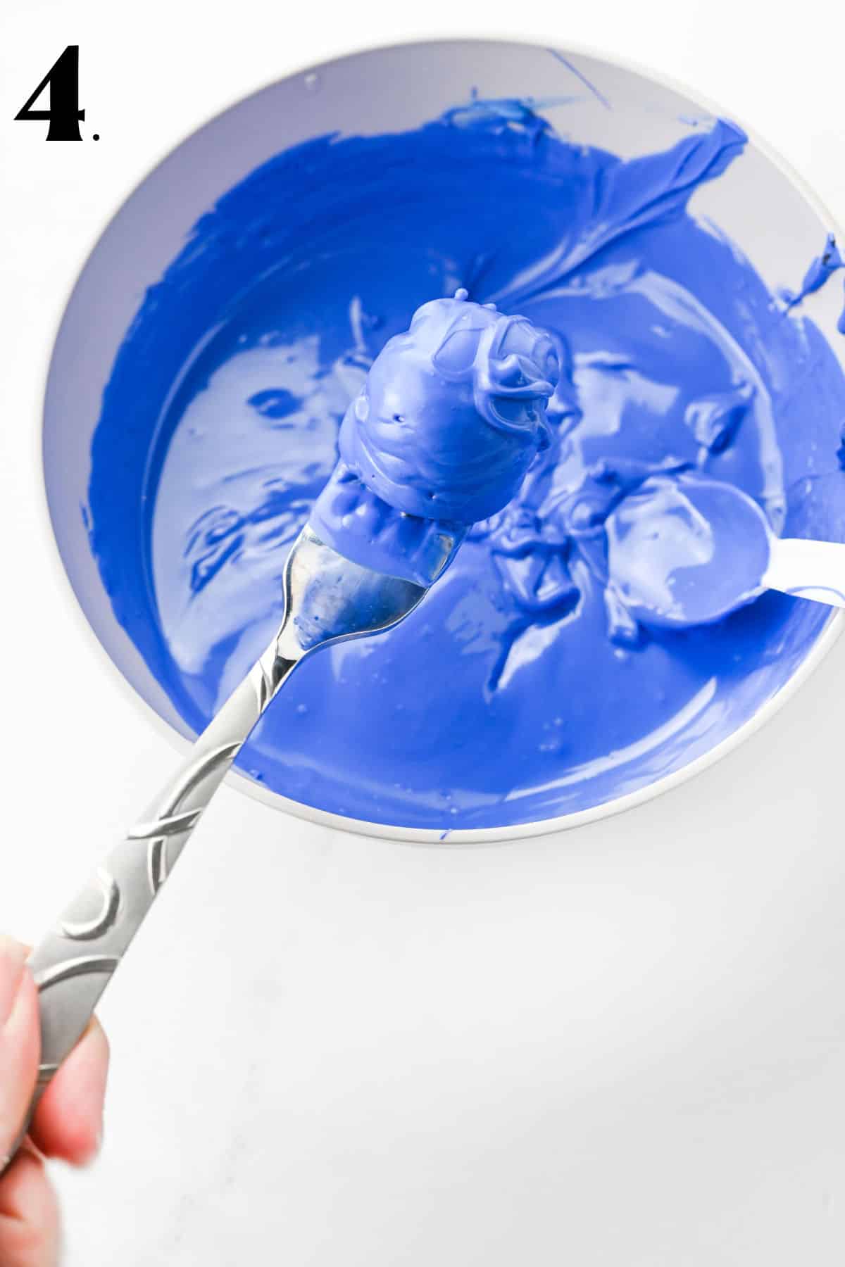 How to Make Oreo Truffles - Step 4 - melted candy melts.