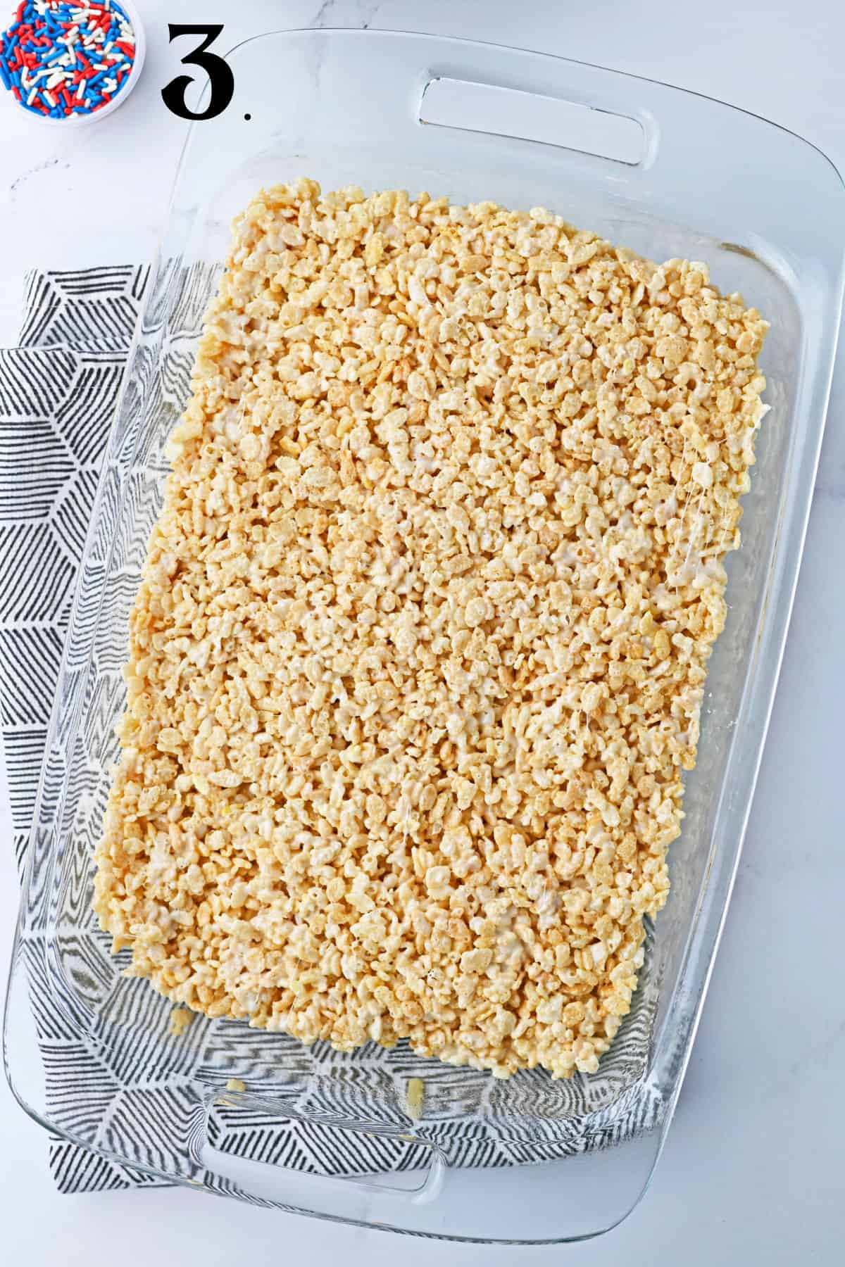 How to Make 4th of July Rice Krispie Treats - Step 3.