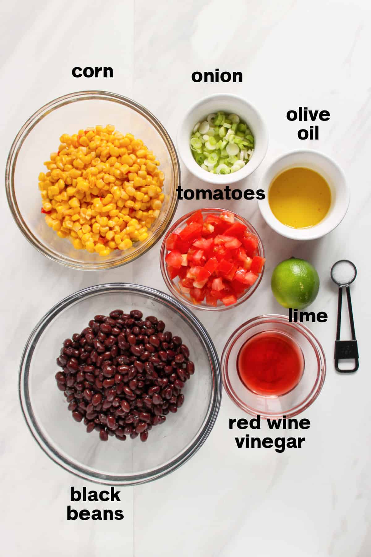 Black Bean Corn Salsa Ingredients