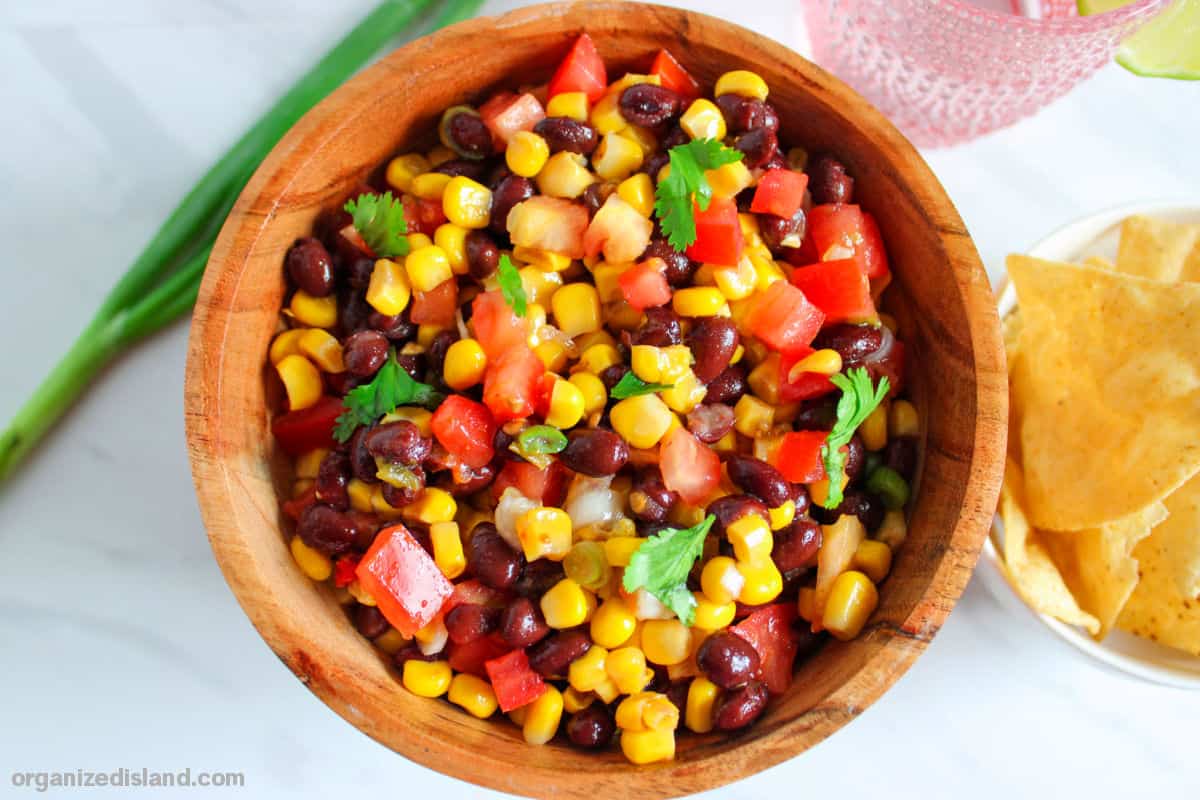 Black Bean Corn Salsa Landscape