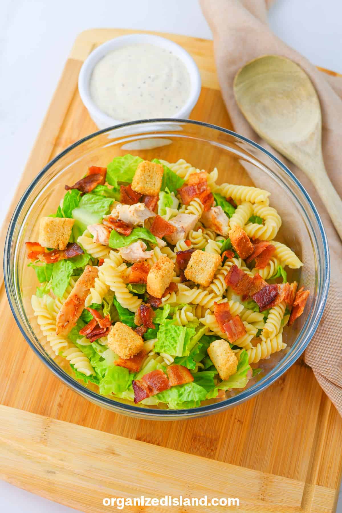 Chicken Caesar Pasta Salad