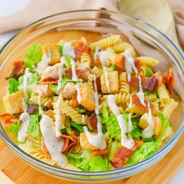 Chicken Caesar Pasta Salad Easy