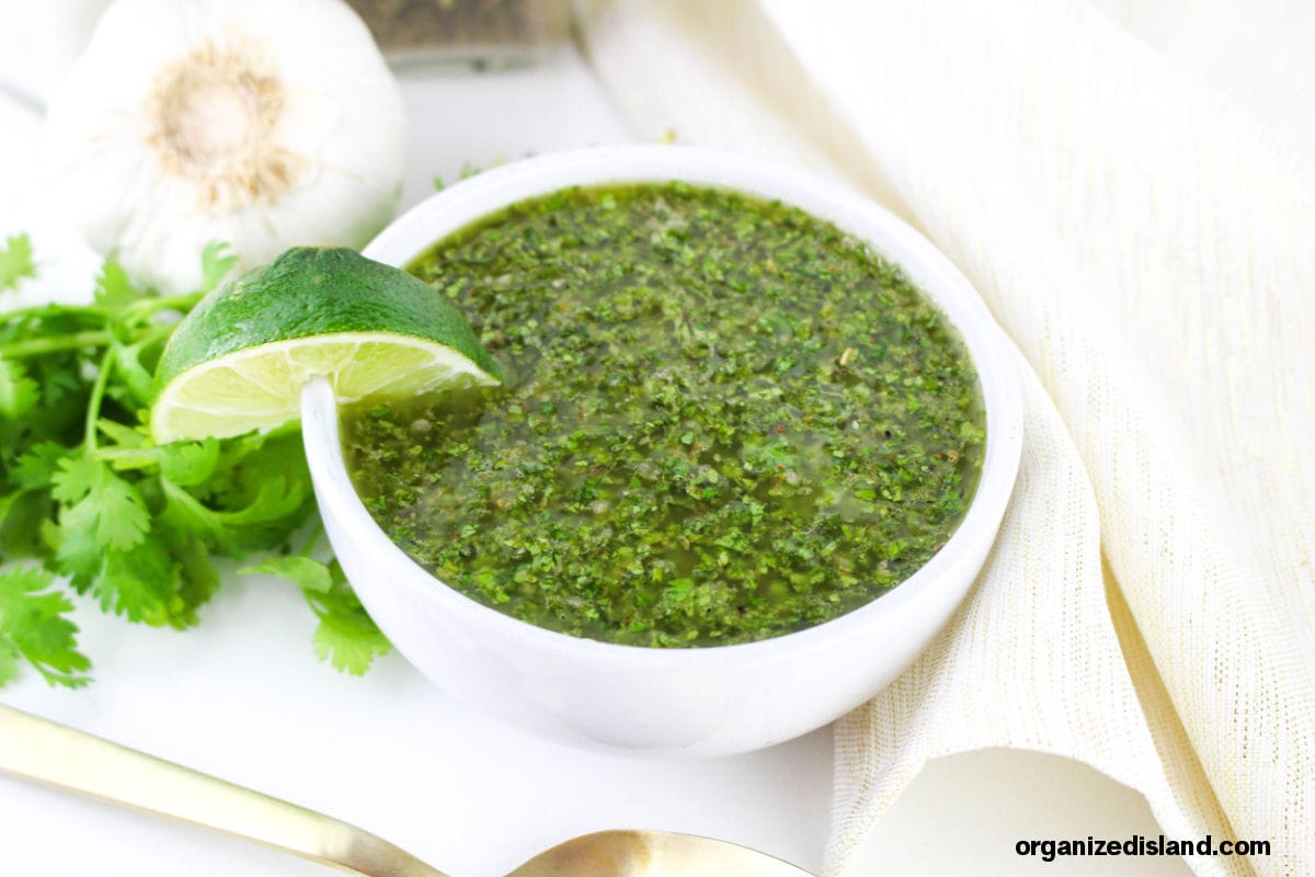 Chimichurri with Cilantro Sauce Landscape