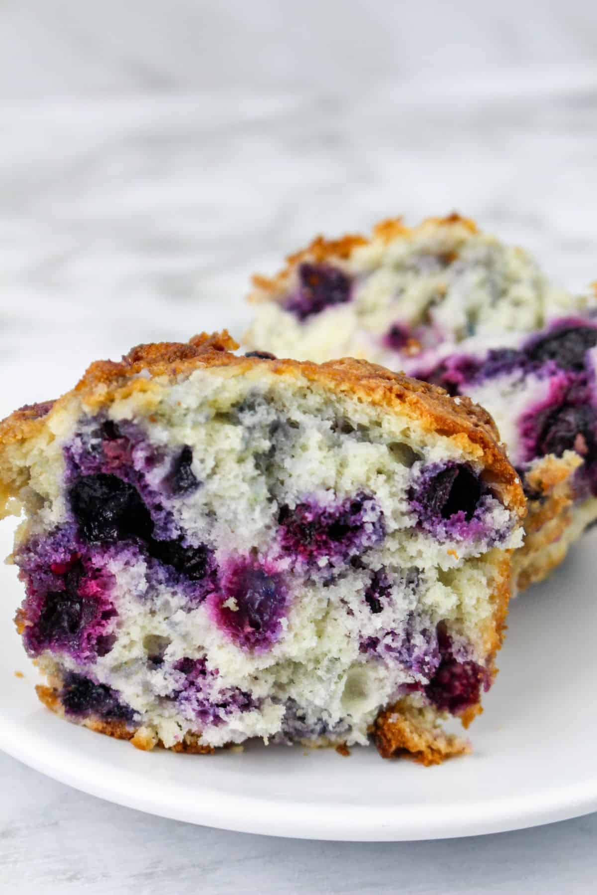 Easy Jumbo Blueberry Muffins