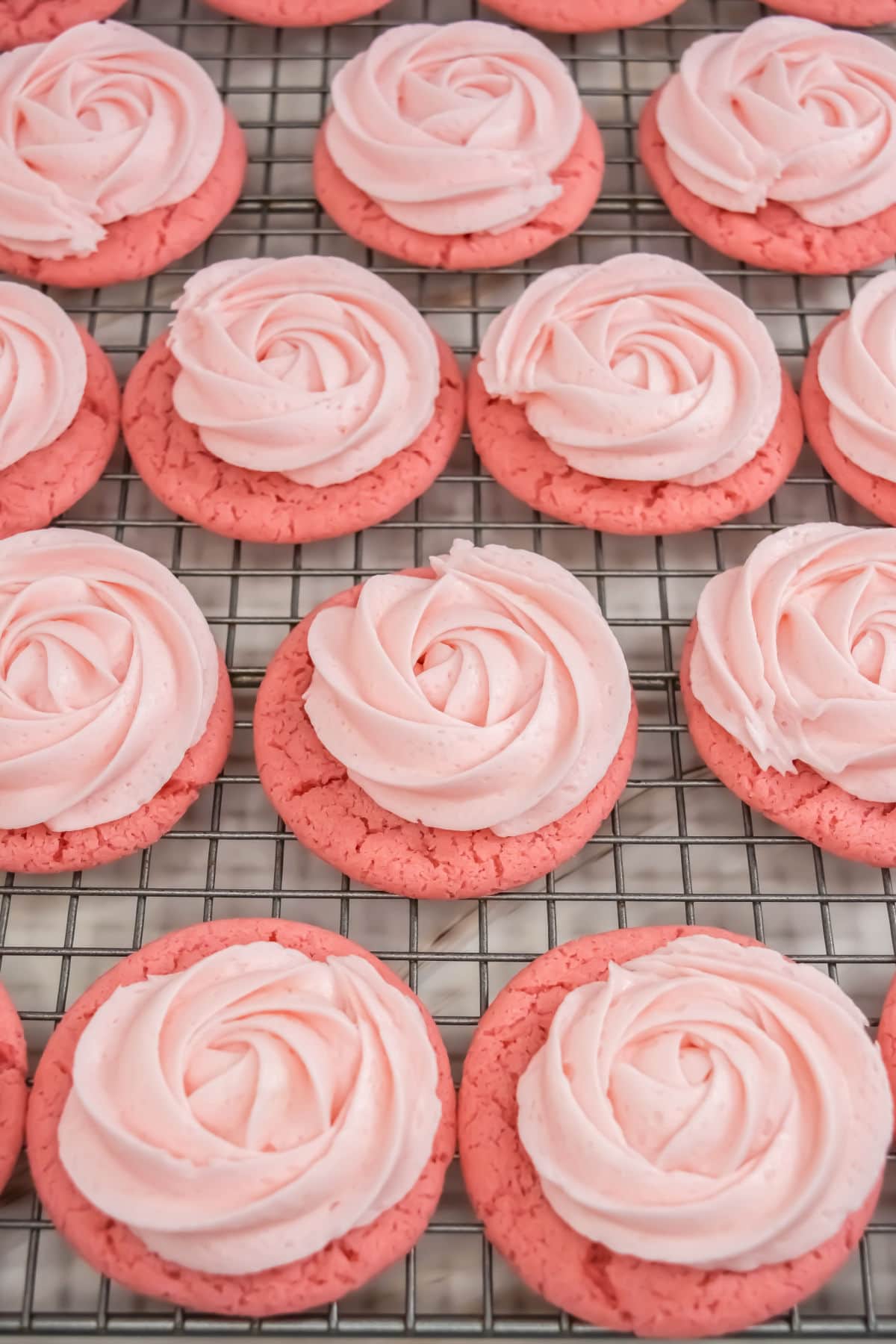 Frosted Pink Lemonade Cookies