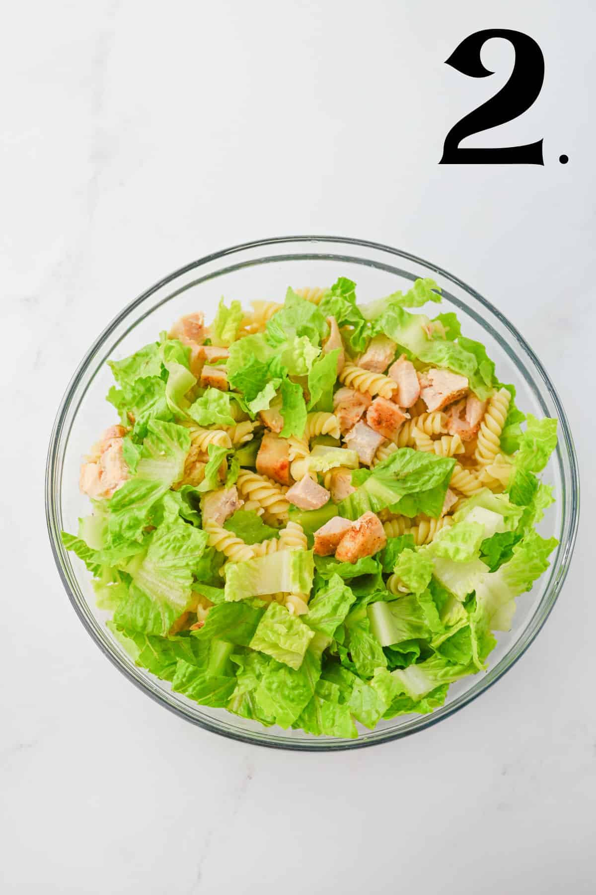 How to Make Chicken Caesar Pasta Salad - Step 2