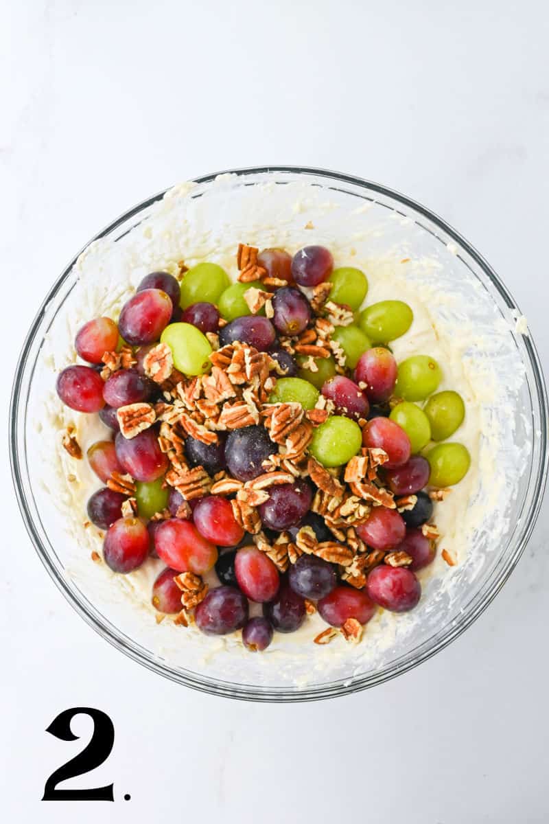 How to Make Grape Salad with Cream Cheese - Step 2