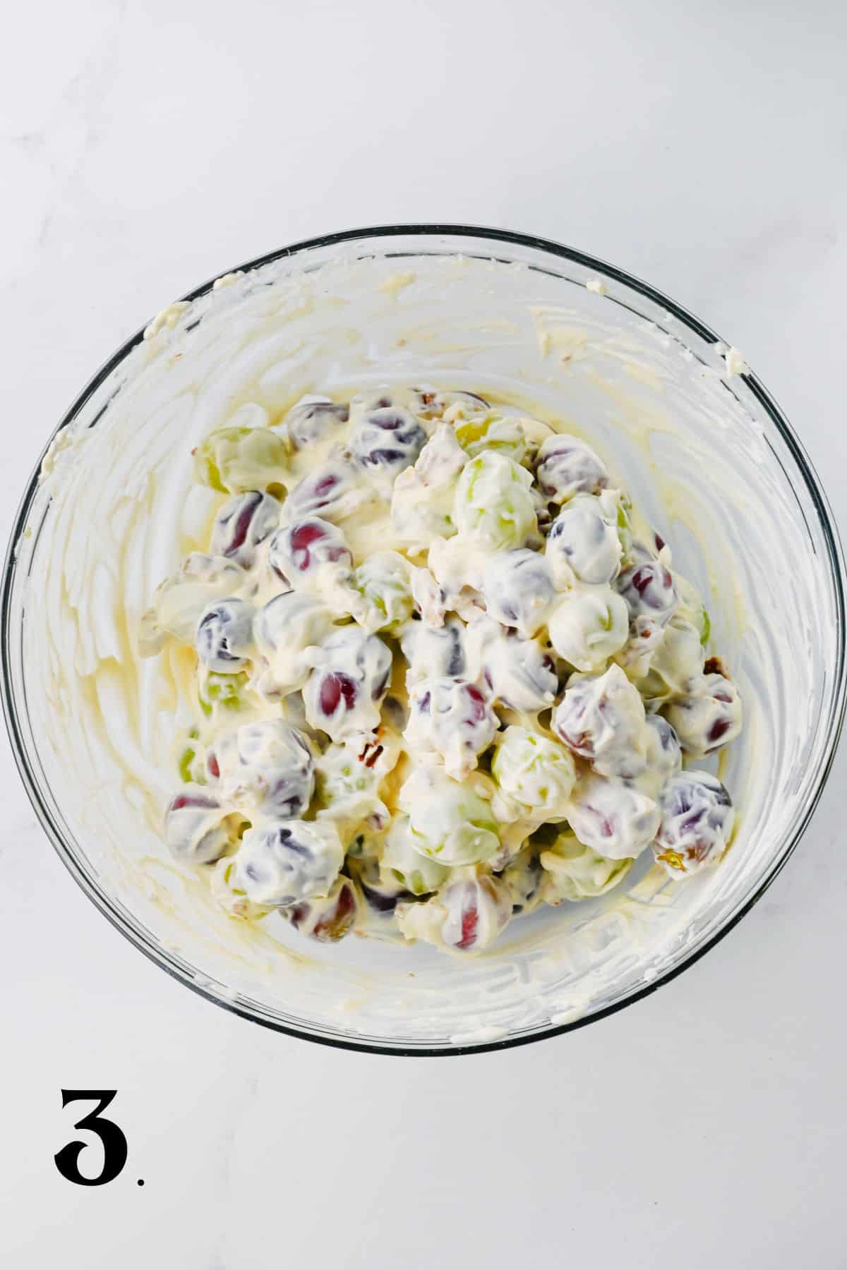 How to Make Grape Salad with Cream Cheese - Step 3