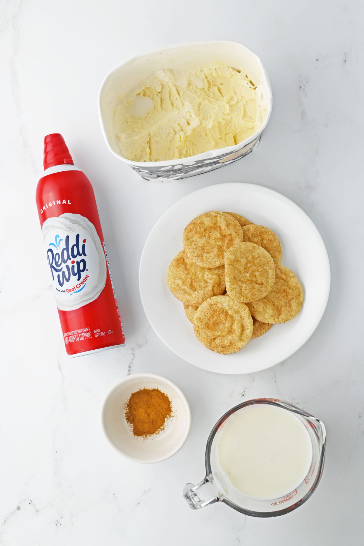 Snickerdoodle Milkshake Ingredients