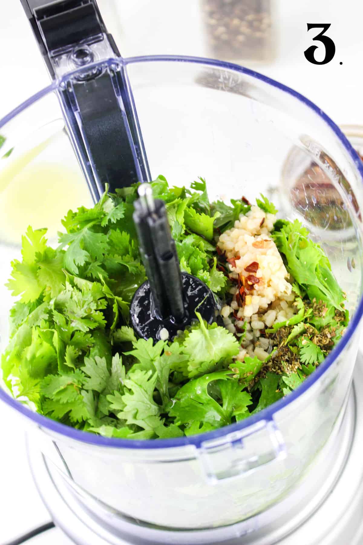 How to Make Chimichurri with Cilantro Sauce - Step 3