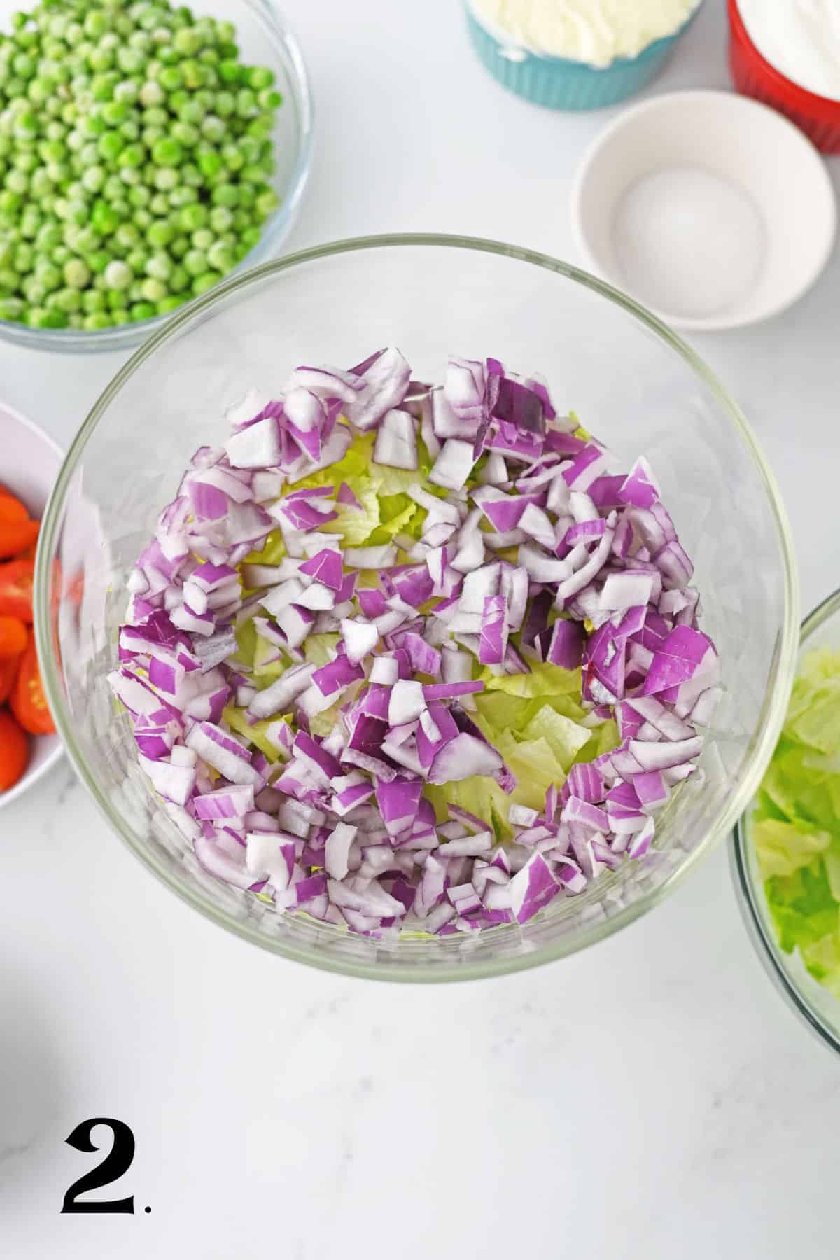 How to Make an Old Fashioned Pea Salad - Step 2