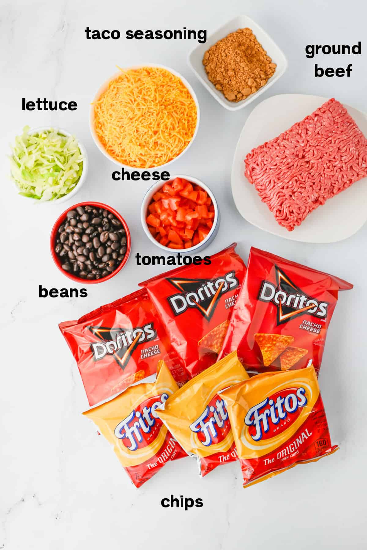 Walking Tacos Ingredients