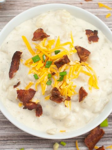 Baked Potato Cheddar Soup Recipe