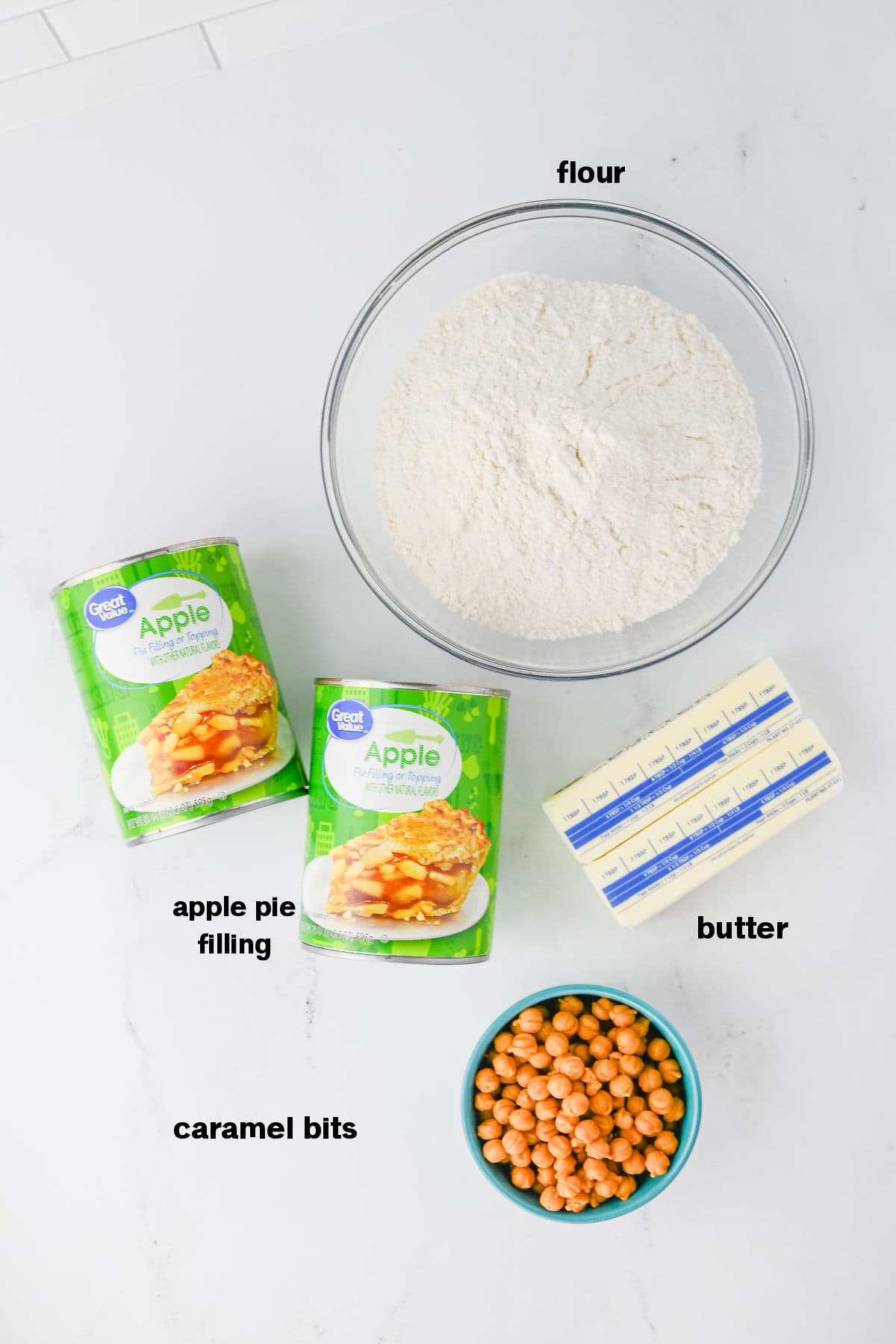 Caramel Apple Cobbler Ingredients