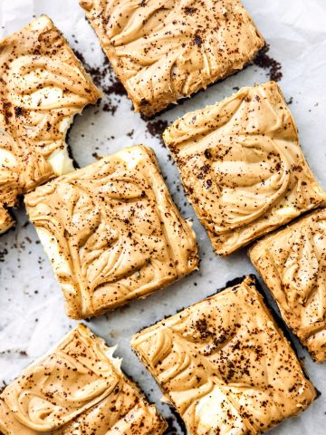 Chocolate Swirl Cheesecake Bars