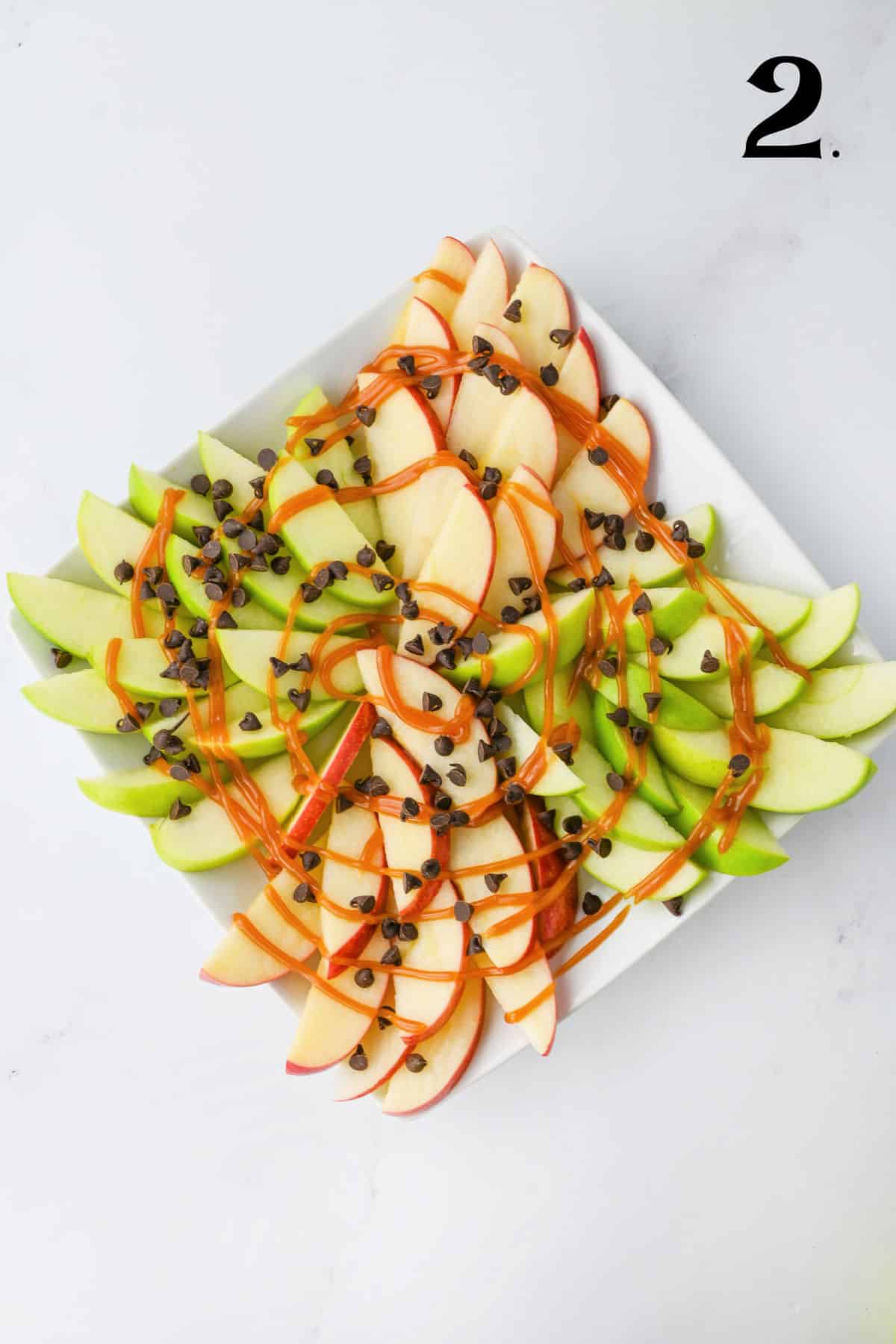 How to Make Caramel Apple Nachos Step 2