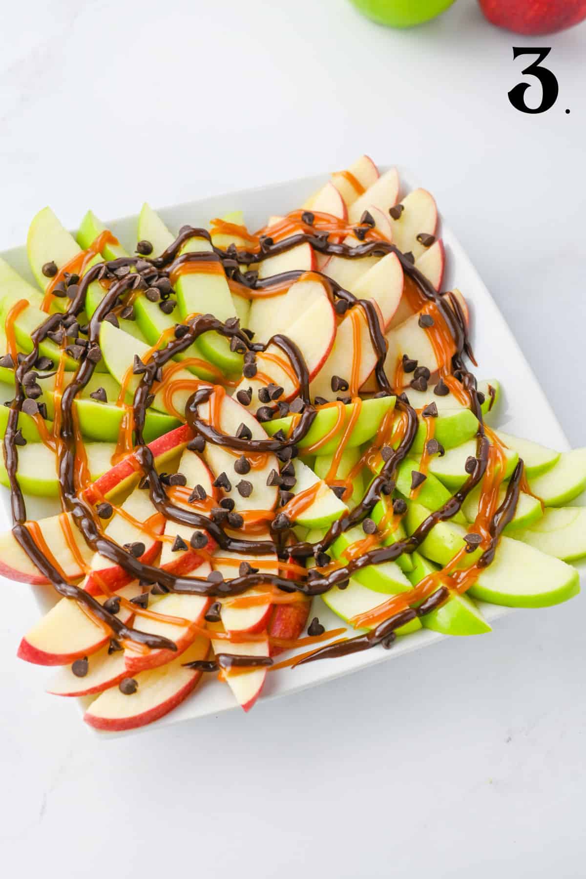 How to Make Caramel Apple Nachos Step 3