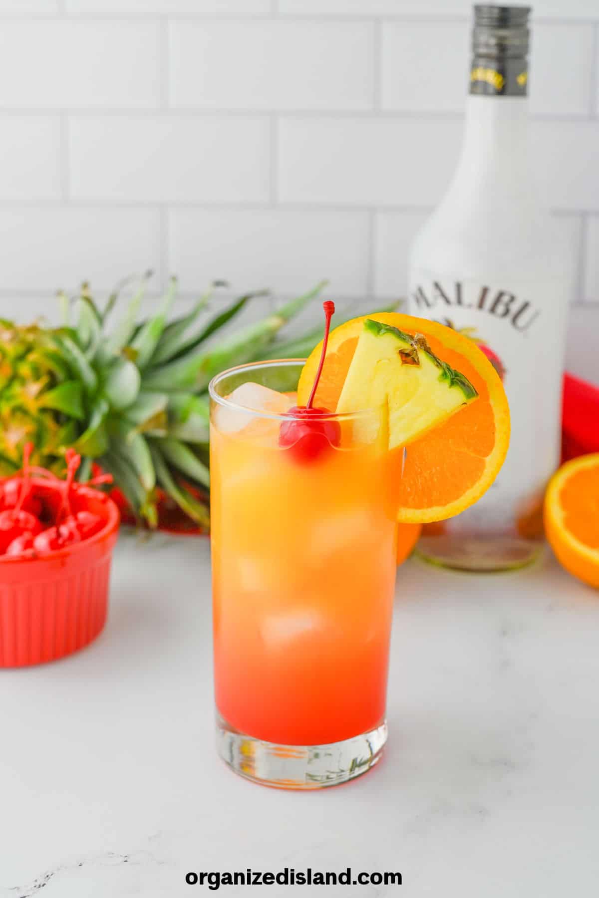 Malibu Sunset Cocktail