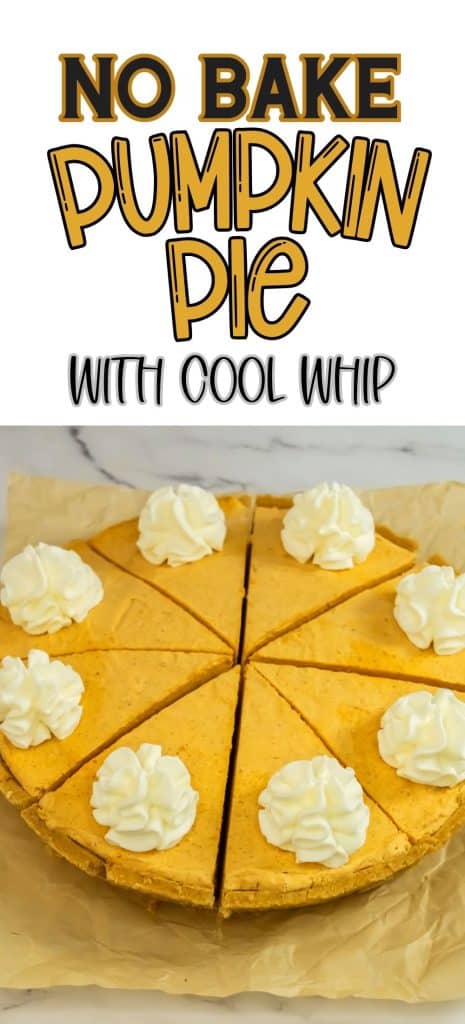 No Bake Pumpkin Pie with Cool Whip