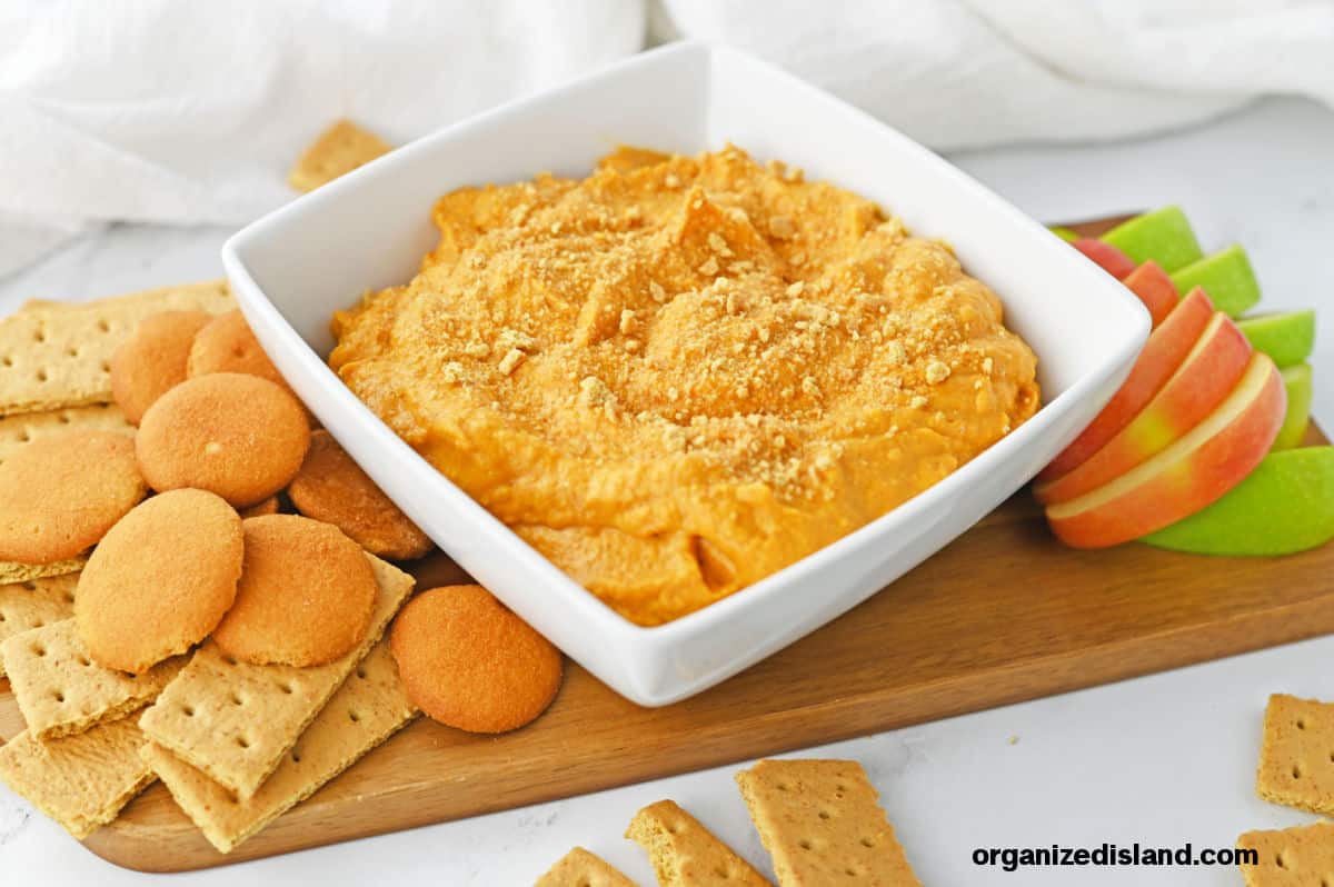 Pumpkin cream Cheese Dip Landscape