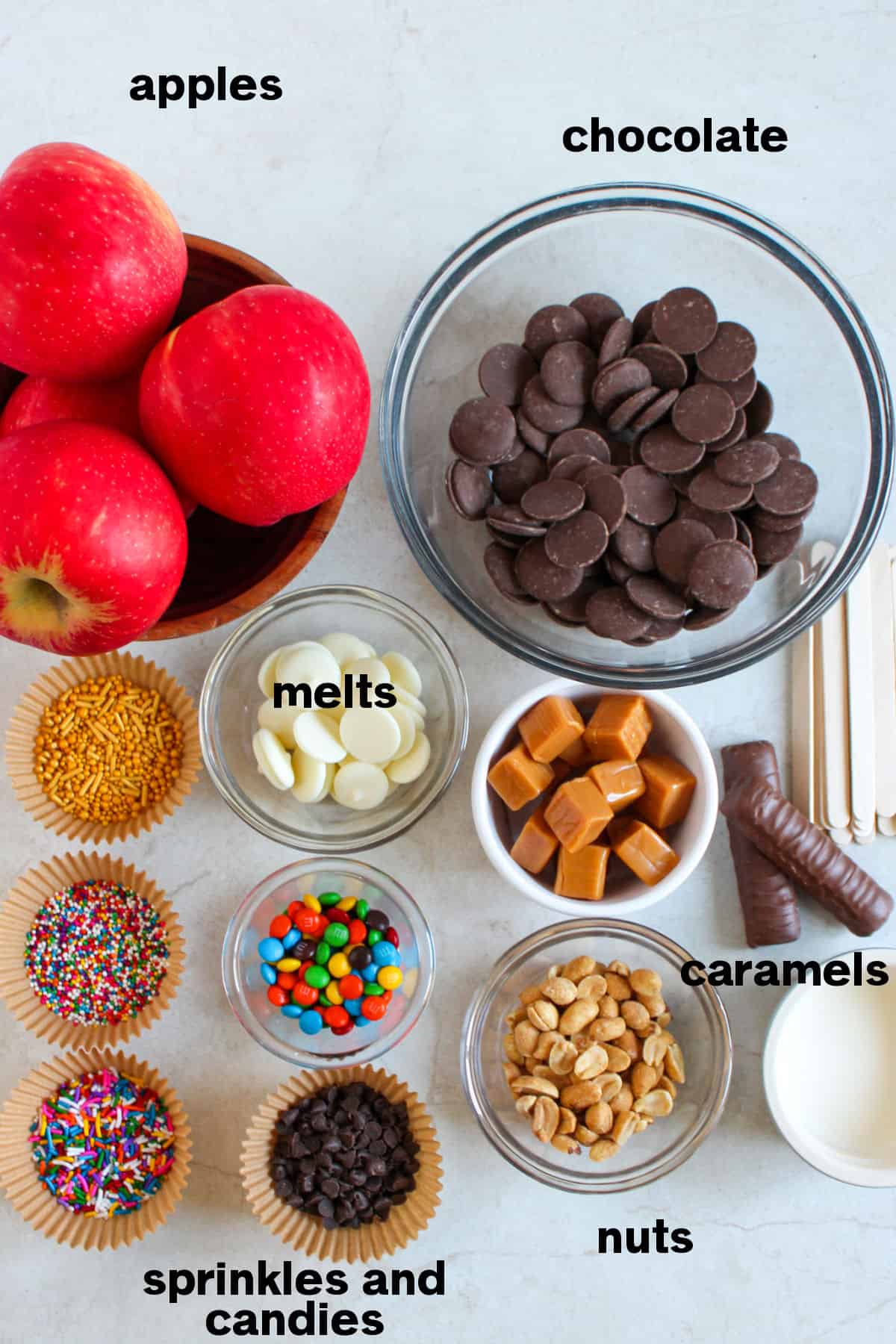 Chocolate Covered Apples Ingredients